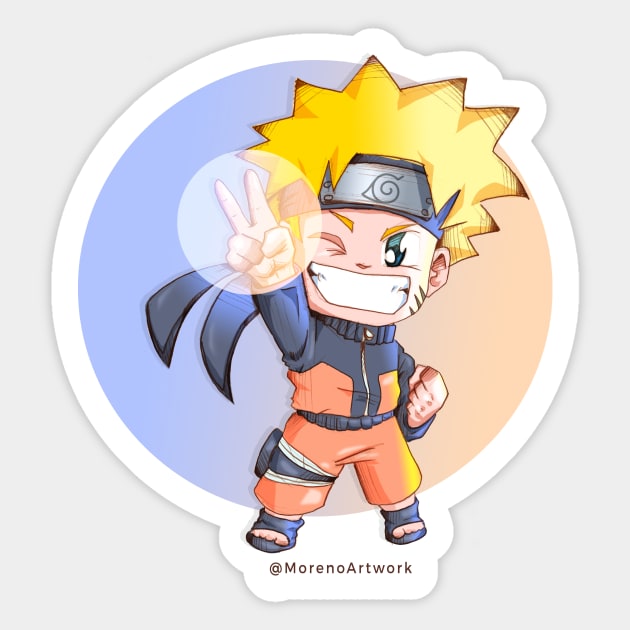 Anime Ninja Boy Sticker by MorenoArtwork